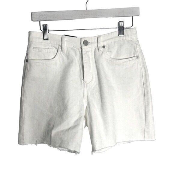 BLANK NYC NWT High Rise Long White Denim Shorts Size 31 (b9) - Picture 1 of 7
